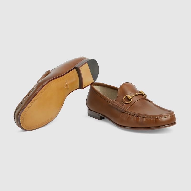 グッチ GUCCI メンズ ホースビット 1953 ローファー【ブラウン レザー 】【送料無料】【正規品】の画像