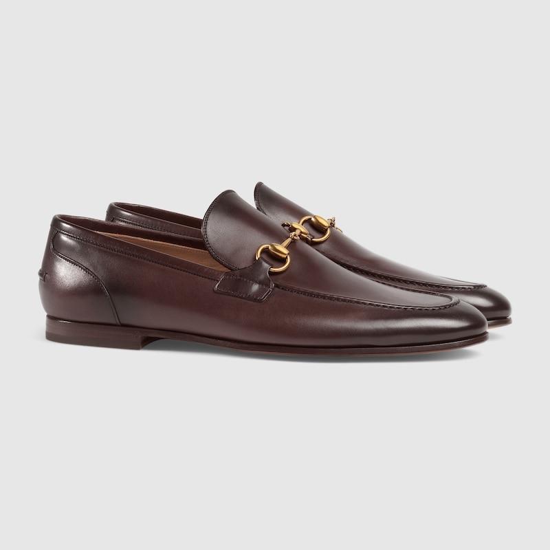 グッチ GUCCI メンズ ヨルダーン レザー ローファー【ダークブラウン レザー 】【送料無料】【正規品】の画像