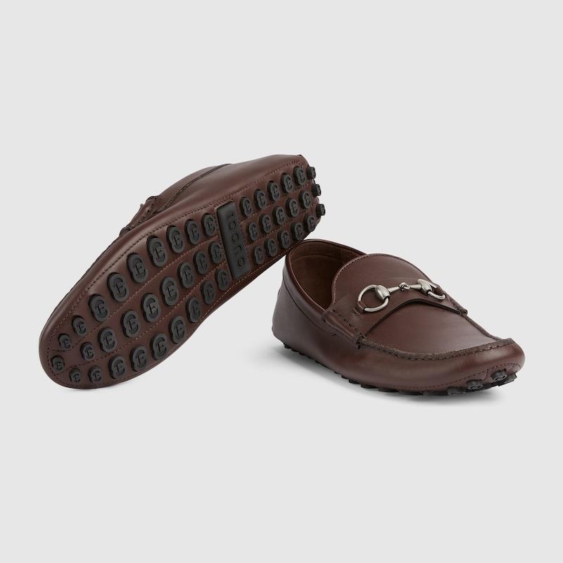 GUCCI（グッチ） メンズ ホースビット付き ドライビングシューズ