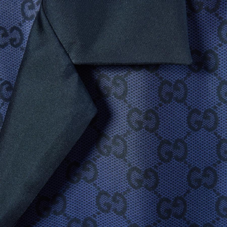 GUCCI（グッチ） メンズ プリント シルクツイル ボウリングシャツ