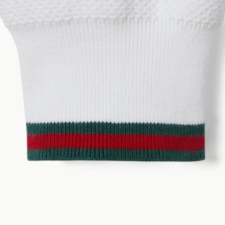 GUCCI（グッチ） メンズ コットンピケ ニット カーディガン