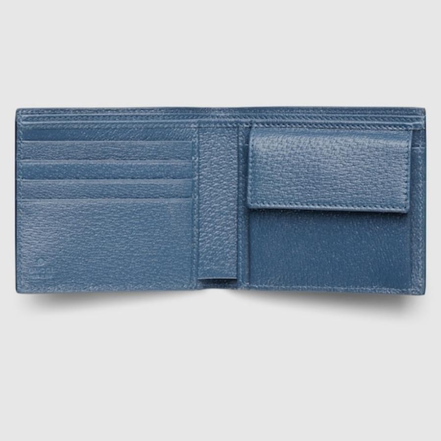 グッチ GUCCI メンズ GG コインウォレット 財布 ブルー インテリア【ブラック スプリーム 】【送料無料】【正規品】の画像