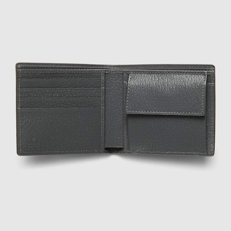 グッチ GUCCI メンズ GG コインウォレット 財布 グレー インテリア【ブラック GGスプリーム キャンバス 】【送料無料】【正規品】の画像