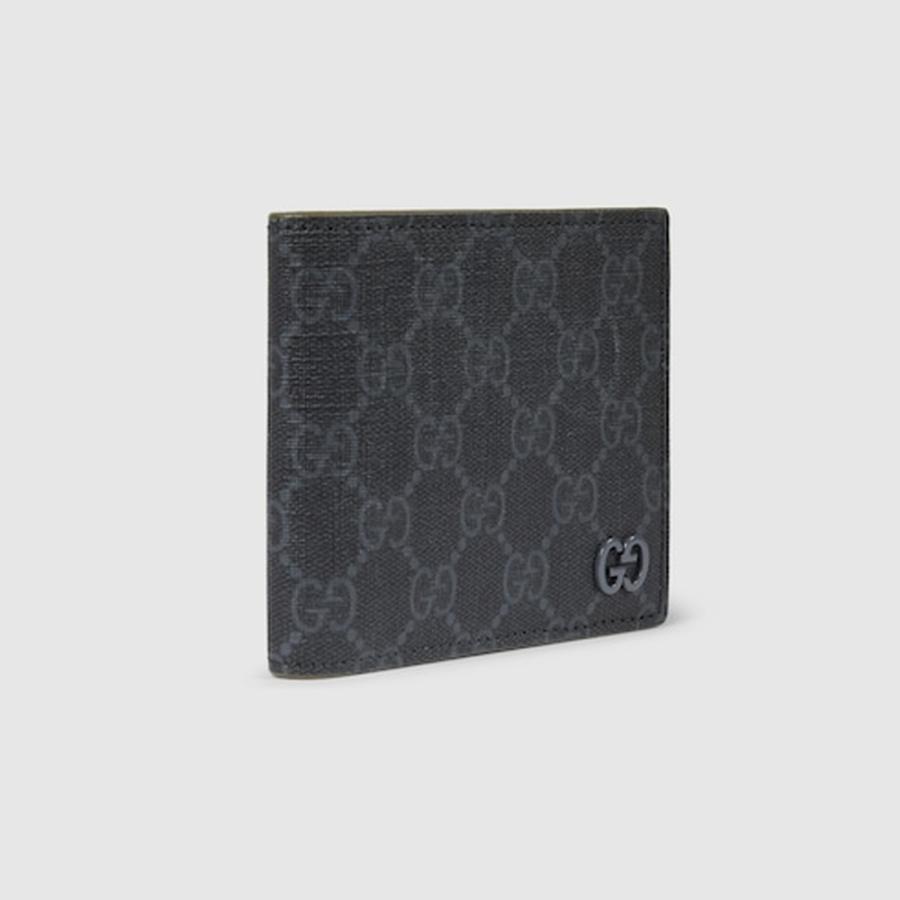 グッチ GUCCI メンズ GG コインウォレット 財布 グレー インテリア【ブラック GGスプリーム キャンバス 】【送料無料】【正規品】の画像