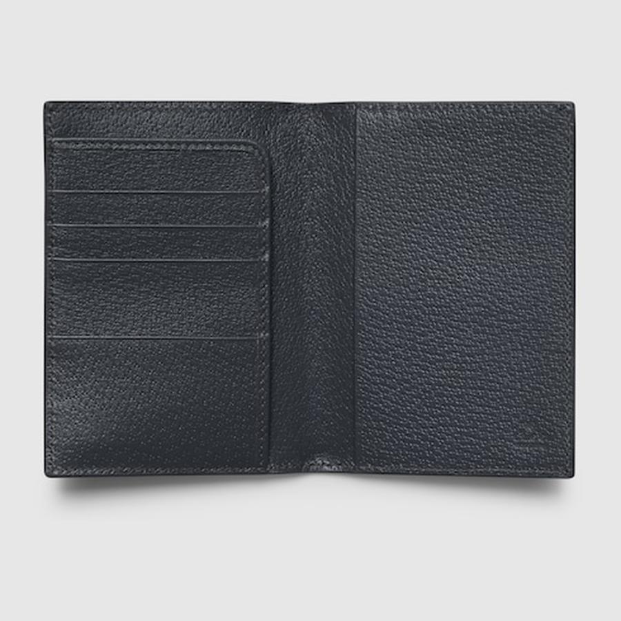 グッチ GUCCI メンズ グレー インテリア付き GG パスポートケース【ブラック GGスプリーム キャンバス 】【送料無料】【正規品】の画像