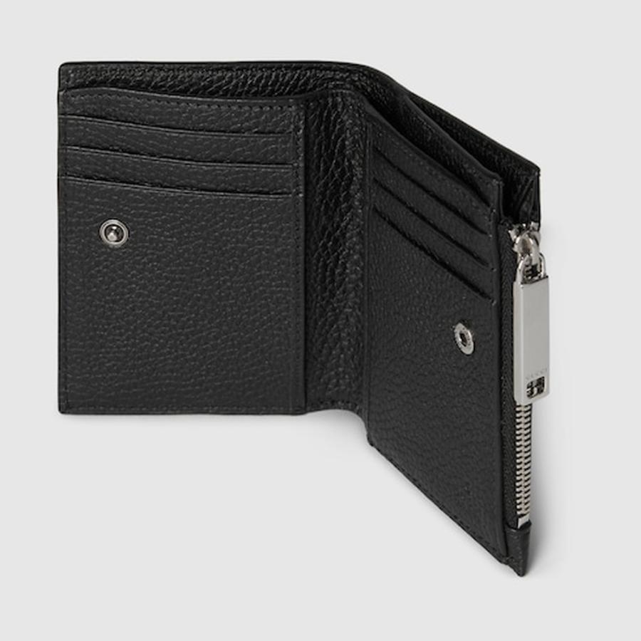 グッチ GUCCI メンズ ロゴ コインウォレット 財布【ブラック レザー 】【送料無料】【正規品】の画像
