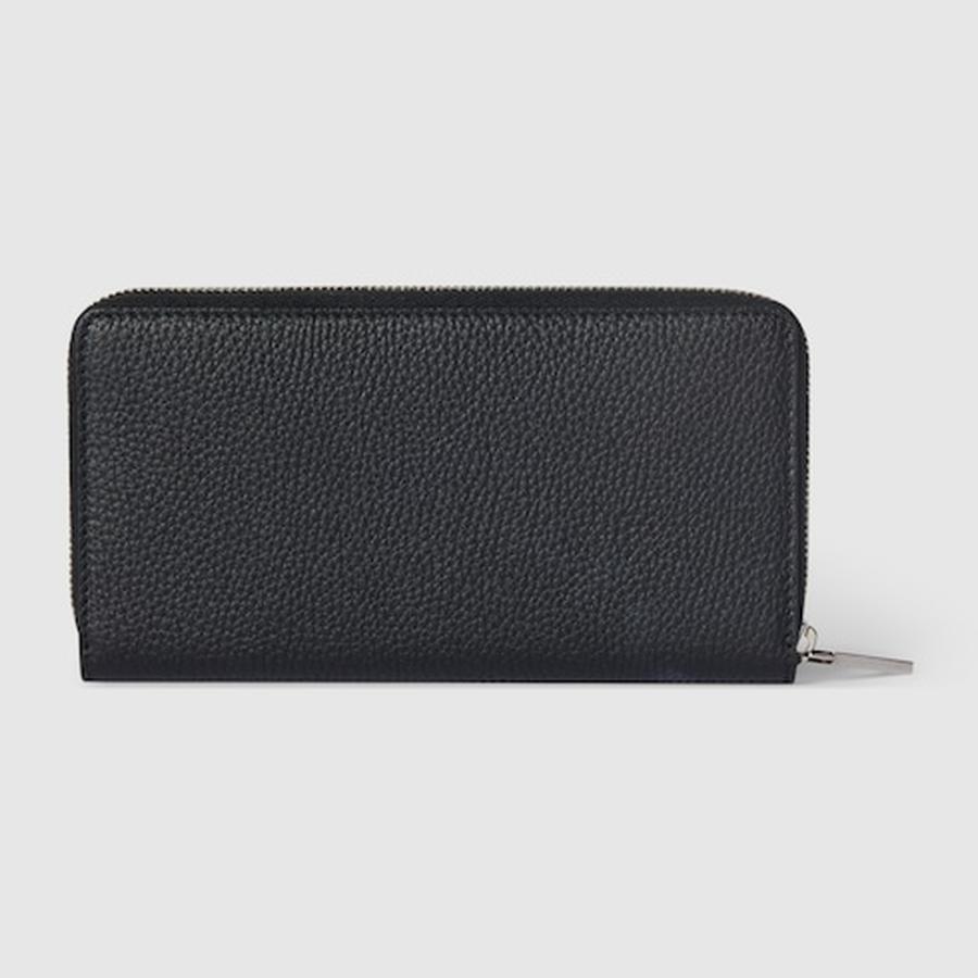 グッチ GUCCI メンズ GUCCI ロゴ ジップアラウンドウォレット 財布【ブラック レザー 】【送料無料】【正規品】の画像