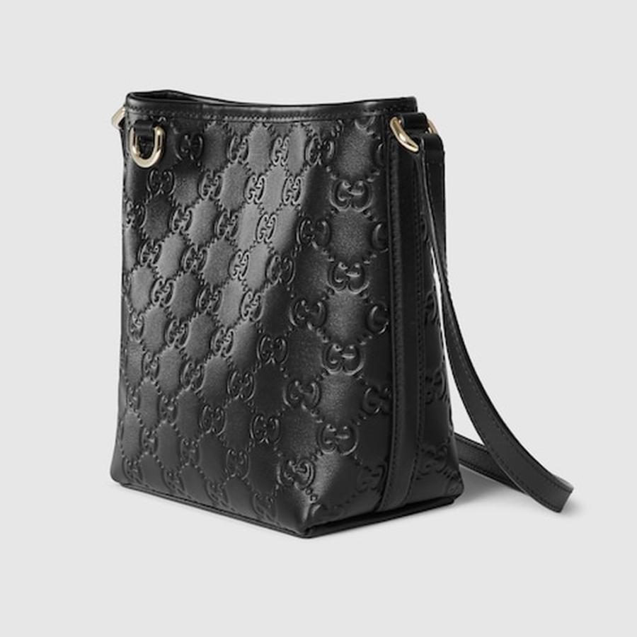 GUCCI（グッチ） レディース 〔GGエンブレム〕ナノ バケットバッグ
