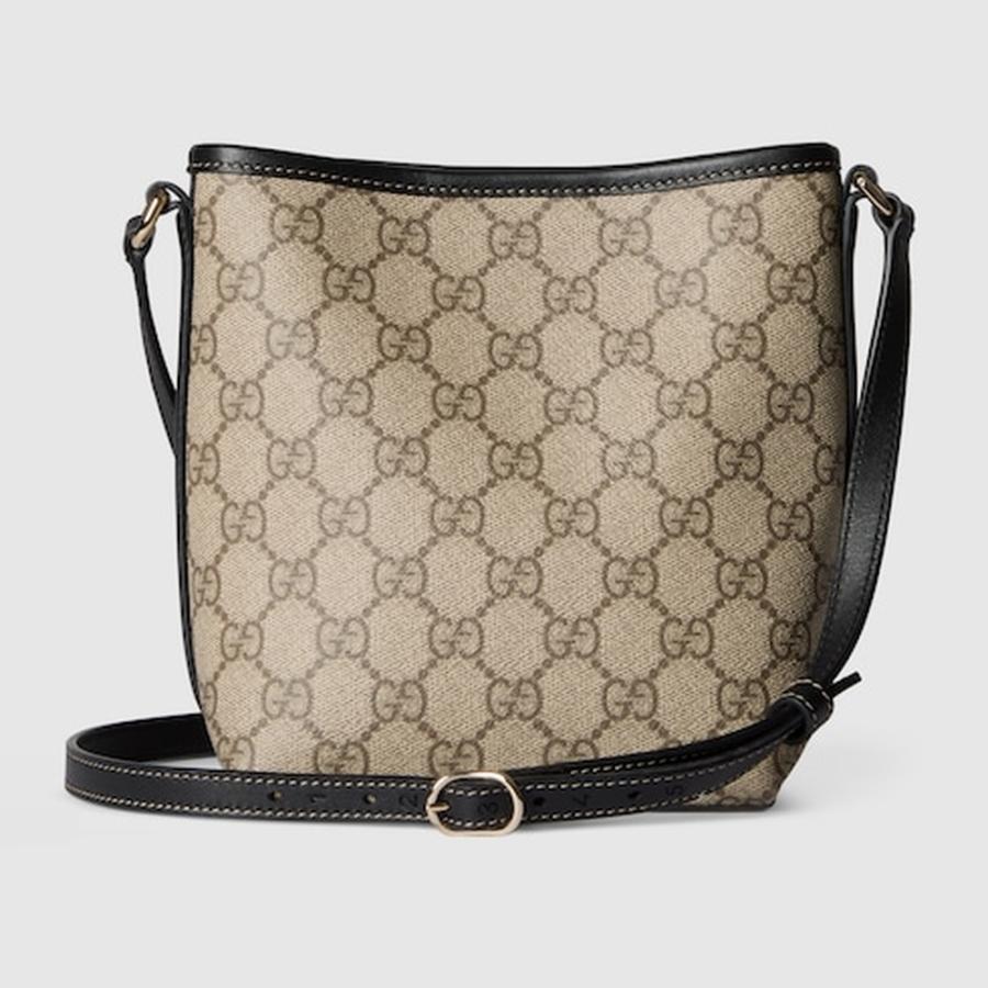 グッチ GUCCI レディース 〔GGエンブレム〕ナノ バケットバッグ【ベージュ＆ダークブラウン ファブリック 】【送料無料】【正規品】_2
