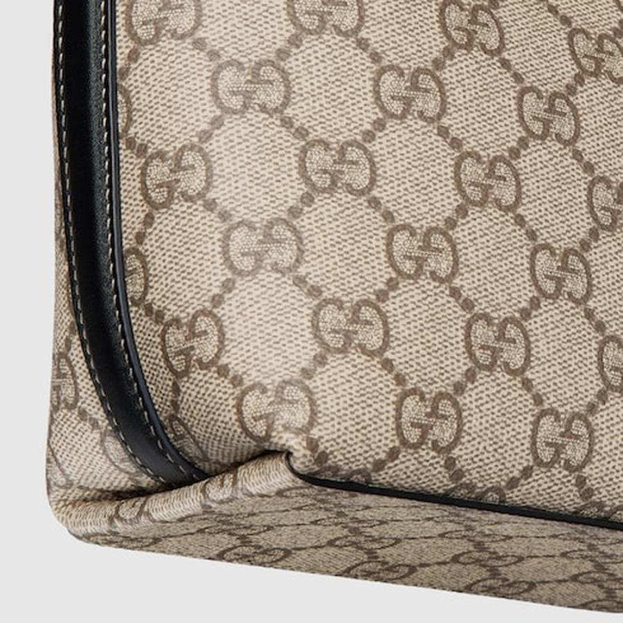 グッチ GUCCI レディース 〔GGエンブレム〕ナノ バケットバッグ【ベージュ＆ダークブラウン ファブリック 】【送料無料】【正規品】_4