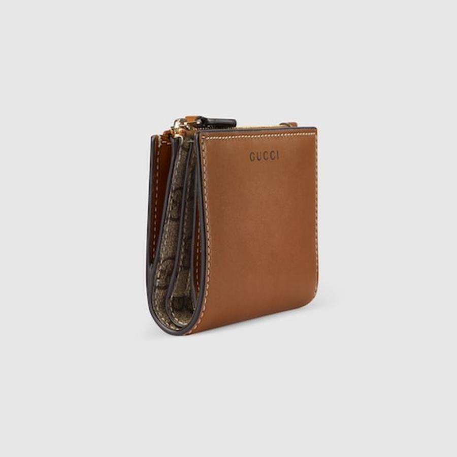 GUCCI（グッチ） レディース 〔GGエンブレム〕ミディアム ジップ