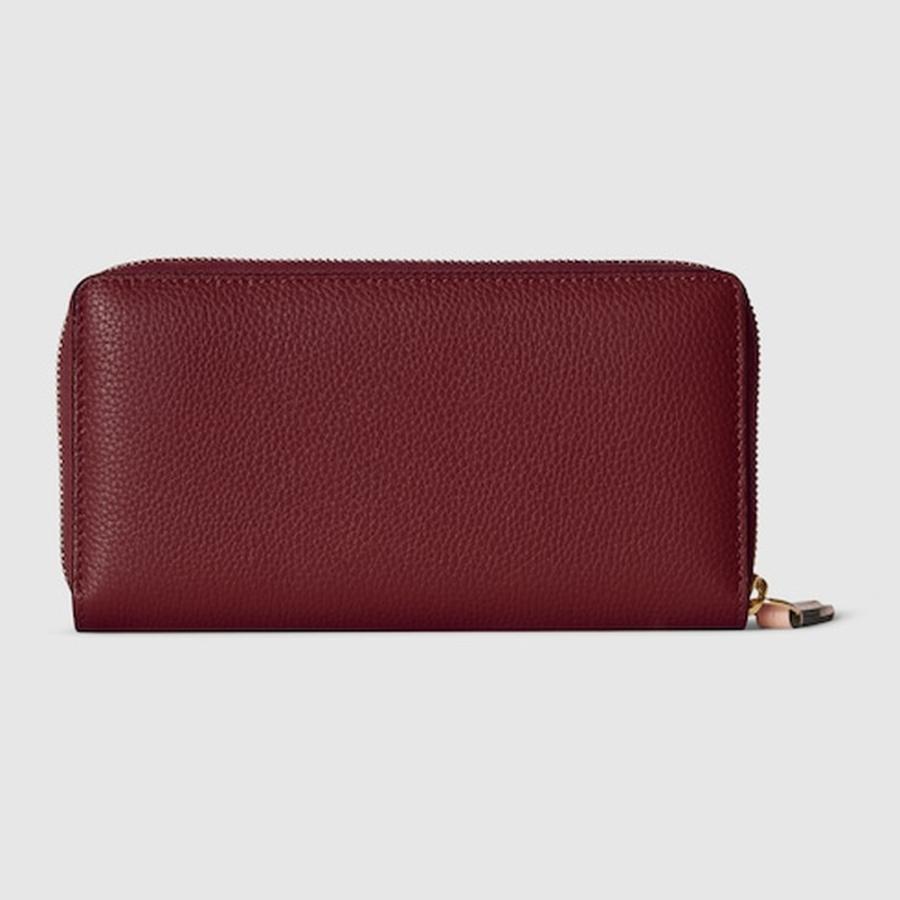 グッチ GUCCI レディース ダブルG バイカラー ジップアラウンドウォレット 財布【グッチ ロッソ アンコーラ＆ピンク レザー 】【送料無料】【正規品】の画像