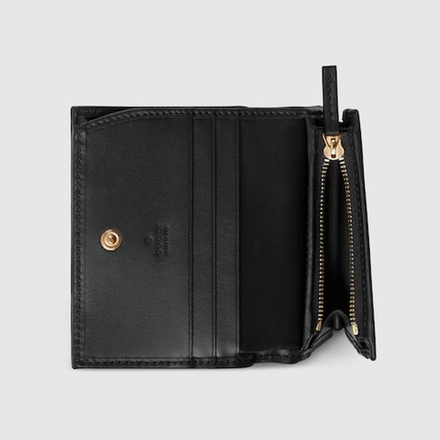 GUCCI（グッチ） レディース ダブルG ミニウォレット 財布 【ブラック 