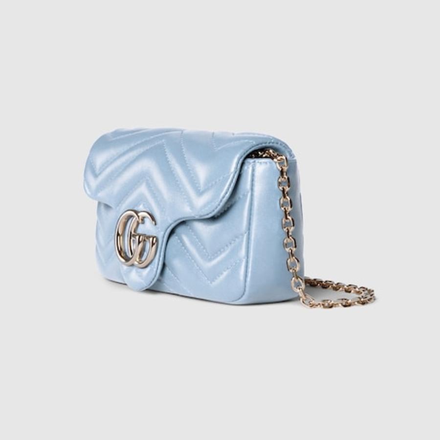 GUCCI（グッチ） レディース 〔GGマーモント〕ミニ ショルダーバッグ 