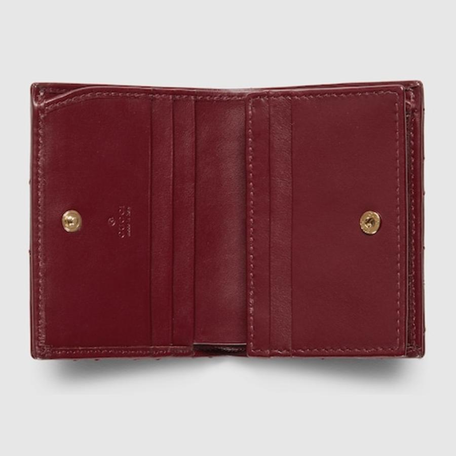 GUCCI（グッチ） レディース ダブルG スモールウォレット 財布【ロッソ 