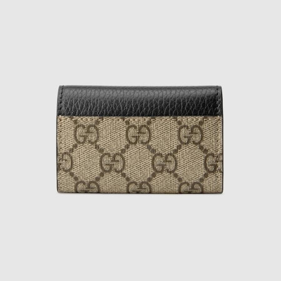 GUCCI（グッチ） レディース ダブルG バイカラー キーケース【ブラック