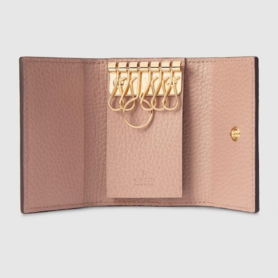 GUCCI（グッチ） レディース ダブルG バイカラー キーケース【ダスティ