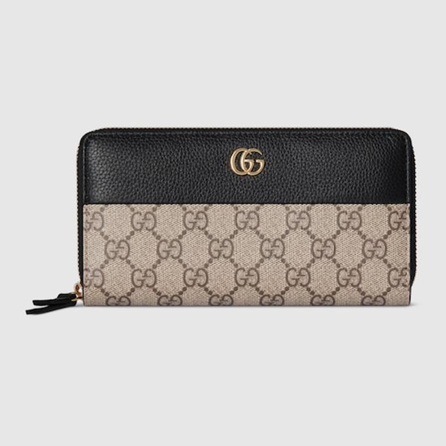 GUCCI（グッチ） レディース ダブルG バイカラー ジップアラウンド
