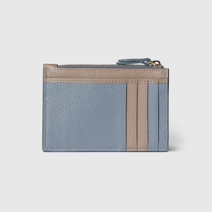 GUCCI（グッチ） レディース ダブルG ジップ キーポーチ【ライトブルー