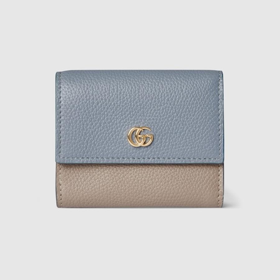 GUCCI（グッチ） レディース ダブルG バイカラー ミニ ウォレット 財布 