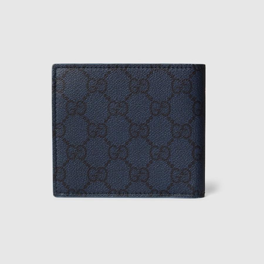 グッチ GUCCI メンズ GG コインウォレット 財布 ダスティブルー インテリア【ダークブルー GGスプリーム 】【送料無料】【正規品】の画像