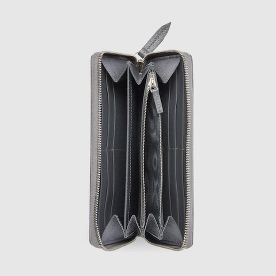 GUCCI（グッチ） メンズ GG ジップアラウンドウォレット 財布 グレー