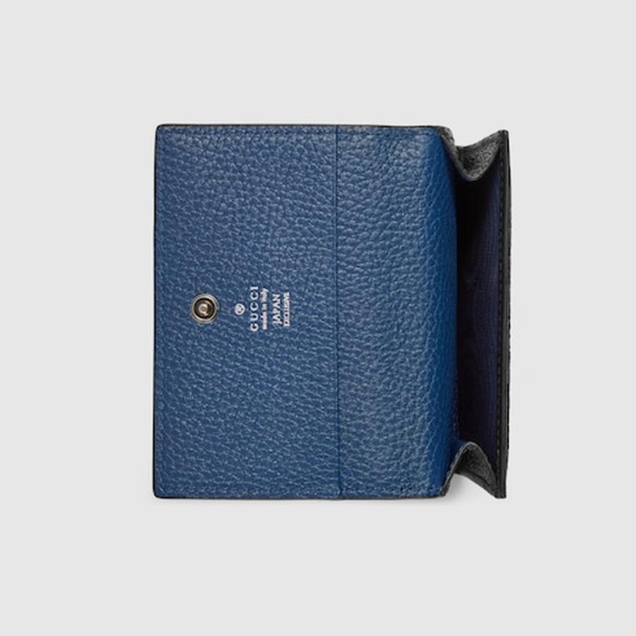 グッチ GUCCI メンズ カードケース ブルー インテリア【ブラック グレインレザー 】【送料無料】【正規品】_4