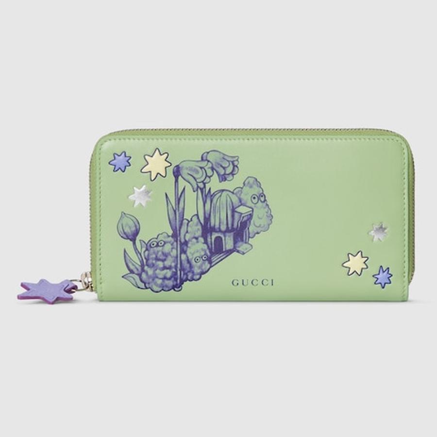 GUCCI（グッチ） レディース ヒグチユウコ バイカラー ジップ