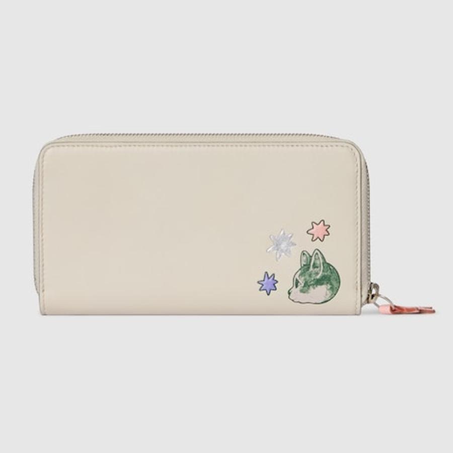 GUCCI（グッチ） レディース ヒグチユウコ バイカラー ジップ