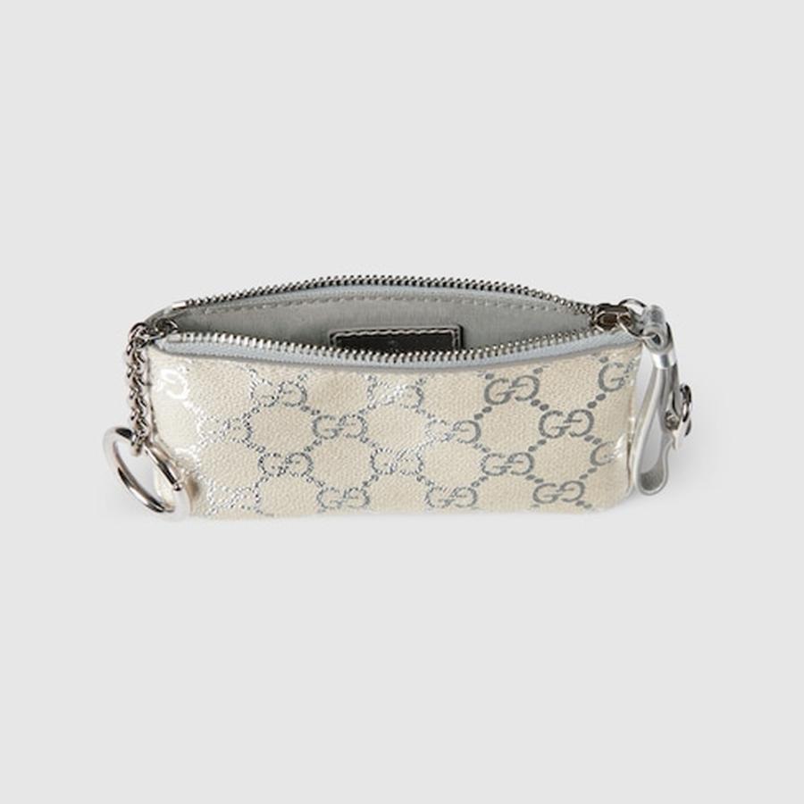 GUCCI（グッチ） レディース GGエンブレム キーポーチ【ベージュ 
