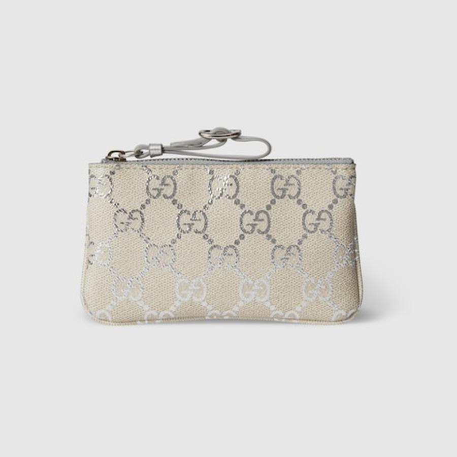 GUCCI（グッチ） レディース GGエンブレム キーポーチ【ベージュ