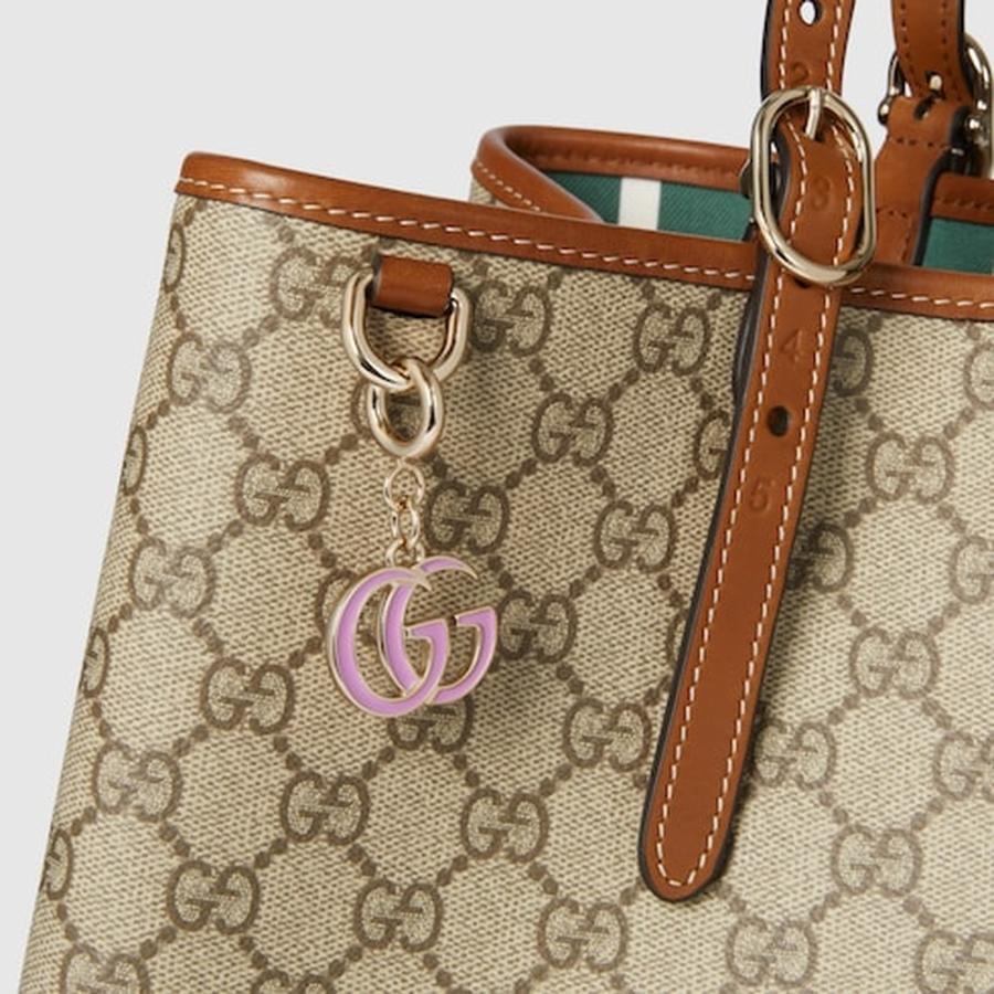 GUCCI ダブルG バッグチャーム ピンクエナメル【現行品】 GUCCI（グッチ） レディース ダブルG バッグ チャーム【ピンク
