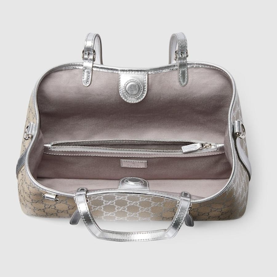 美品✨GUCCIグッチGG モノグラム シルバー金具　ハンドバッグ トートバッグ GUCCI（グッチ） レディース GGエンブレム ミディアム トートバッグ