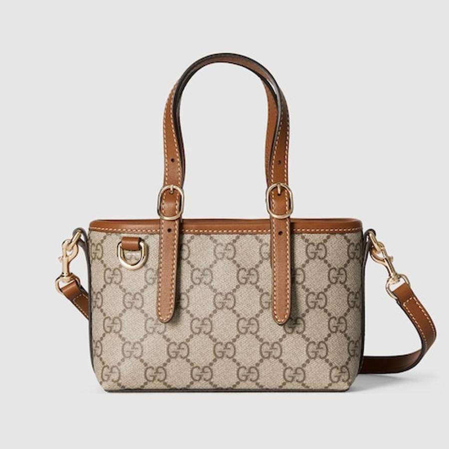 GUCCI（グッチ） レディース GGエンブレム ミニバッグ【ベージュ 