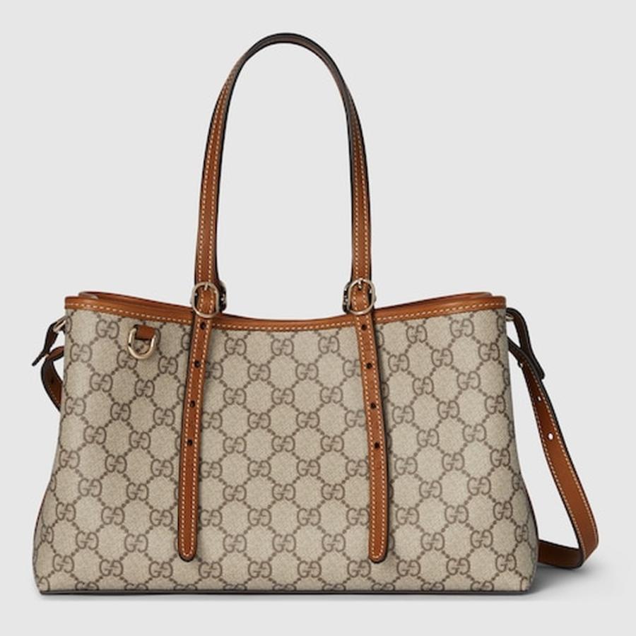 GUCCI（グッチ） レディース GGエンブレム ミディアム トートバッグ