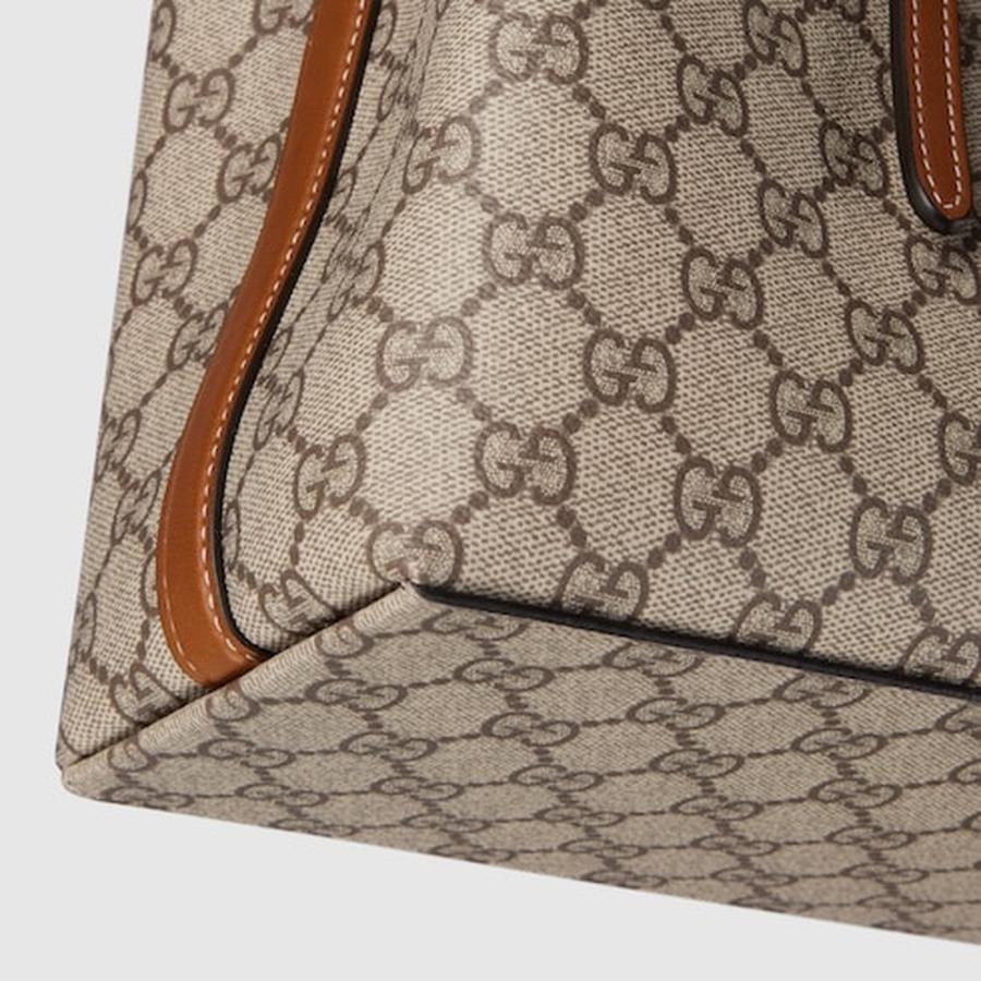 GUCCI（グッチ） レディース GGエンブレム ミディアム トートバッグ 