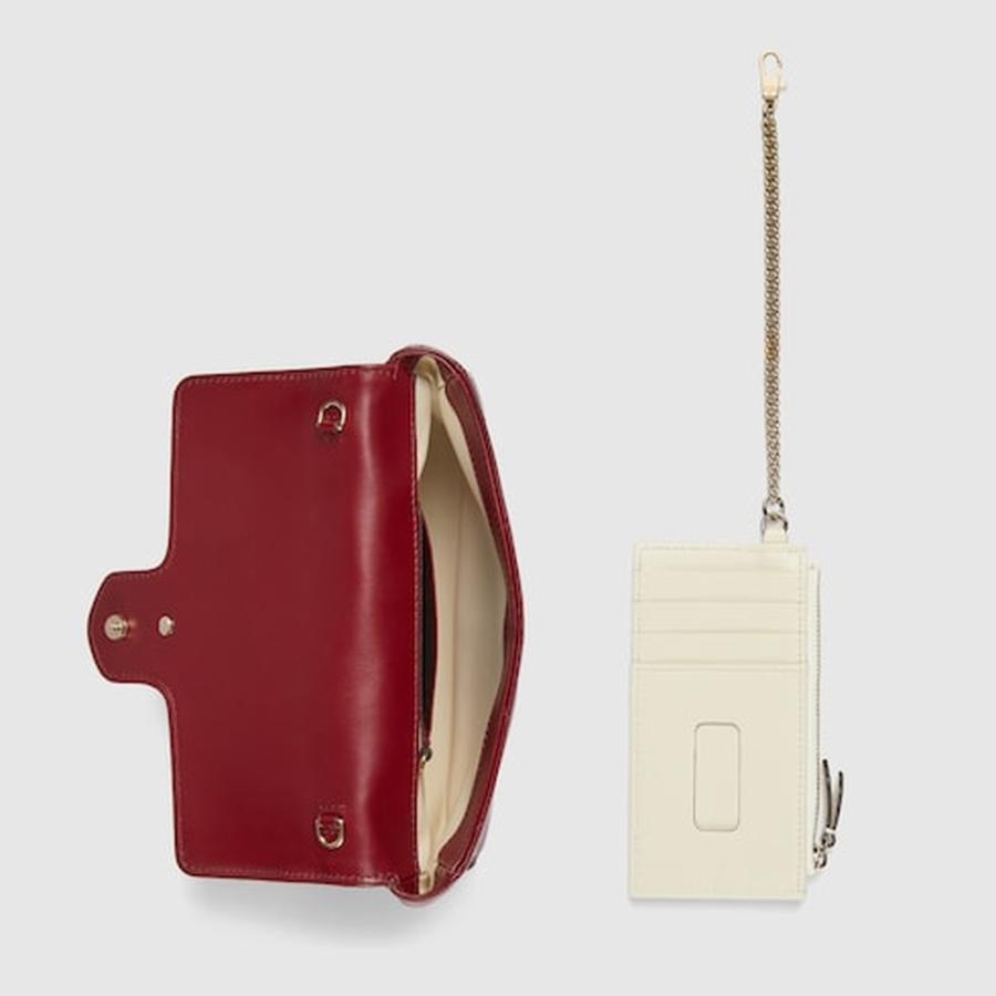 GUCCI グッチ　マーモント　スモールショルダー バッグ　レッド値下げ GUCCI（グッチ） レディース GGマーモント スモール ショルダーバッグ