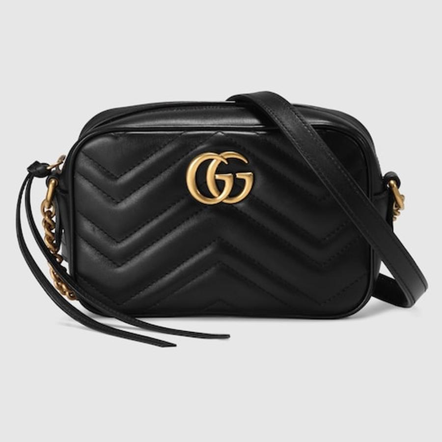 GUCCI（グッチ） レディース GGマーモント ミニ カメラバッグ