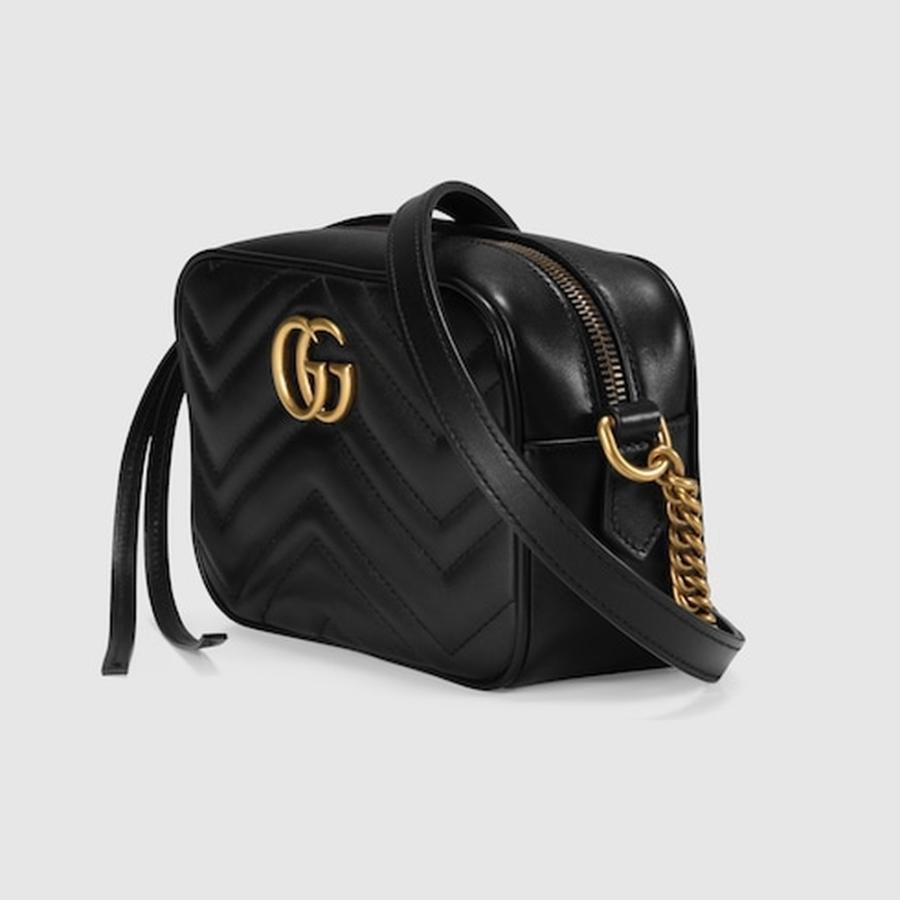 GUCCI（グッチ） レディース GGマーモント ミニ カメラバッグ