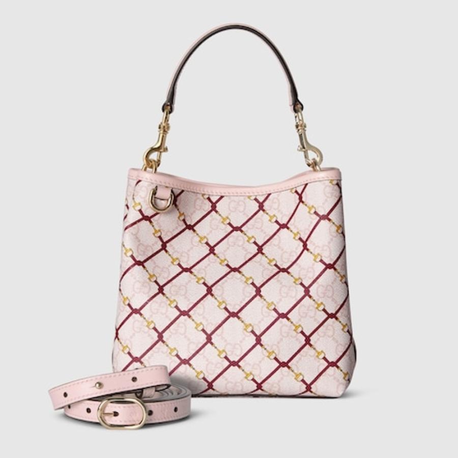 GUCCI（グッチ） レディース GGエンブレム スモール バケットバッグ