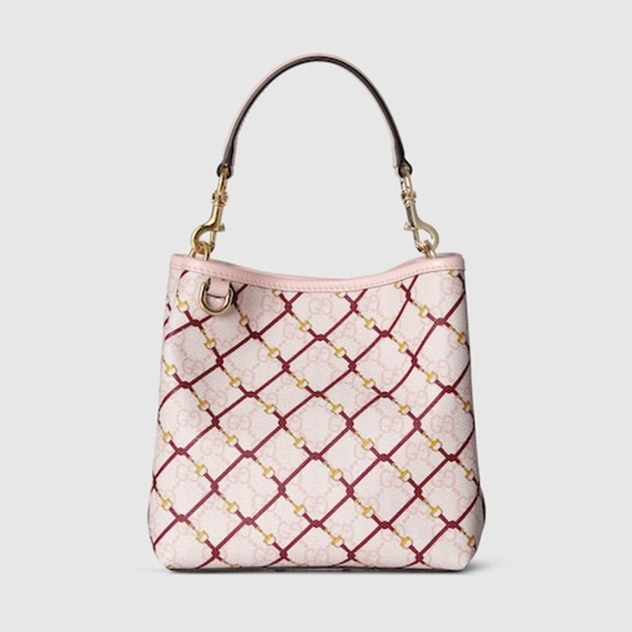 GUCCI（グッチ） レディース GGエンブレム スモール バケットバッグ