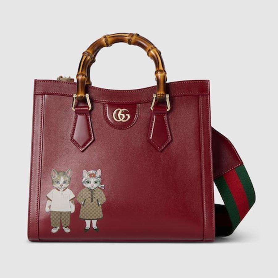グッチ　GUCCI ダイアナ　ミディアム　トートバッグ　ハンドバッグ グッチ ダイアナ〕ミディアム トートバッグ ・グリーン レザー | GUCCI公式