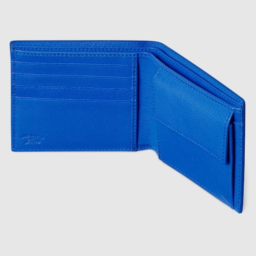 グッチ GUCCI メンズ リラ コインウォレット 財布【ブライトブルー レザー 】【送料無料】【正規品】の画像