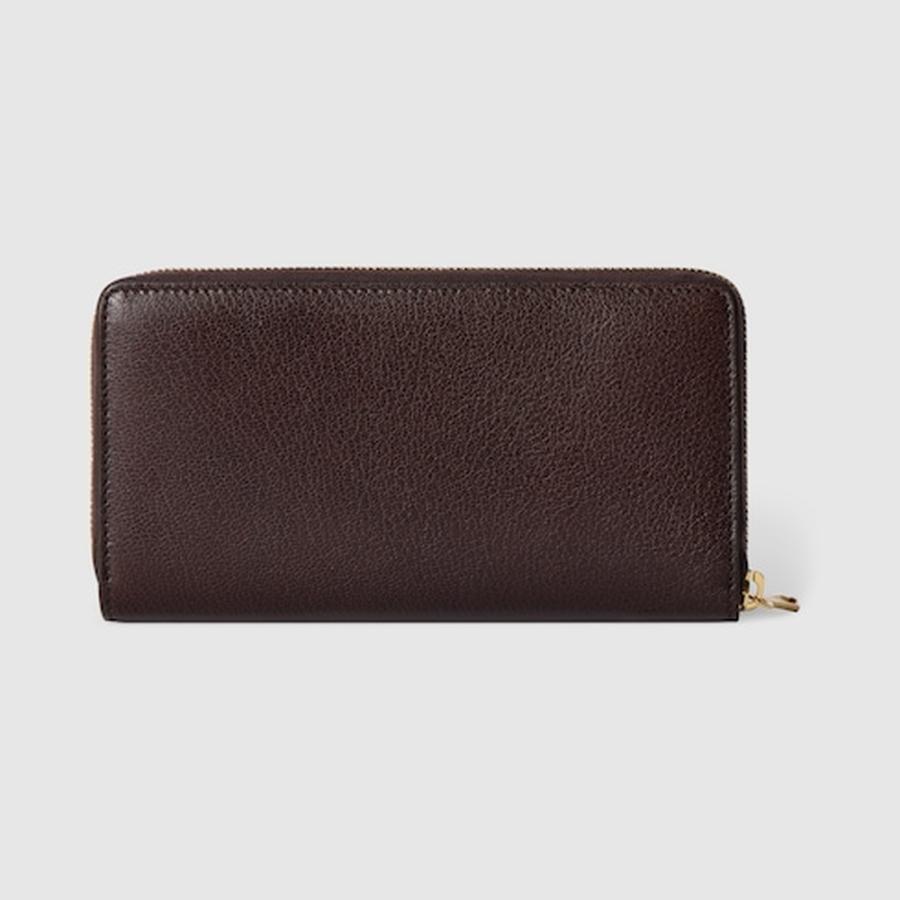 グッチ GUCCI メンズ リラ ジップアラウンドウォレット 財布【ダークブラウン レザー 】【送料無料】【正規品】の画像