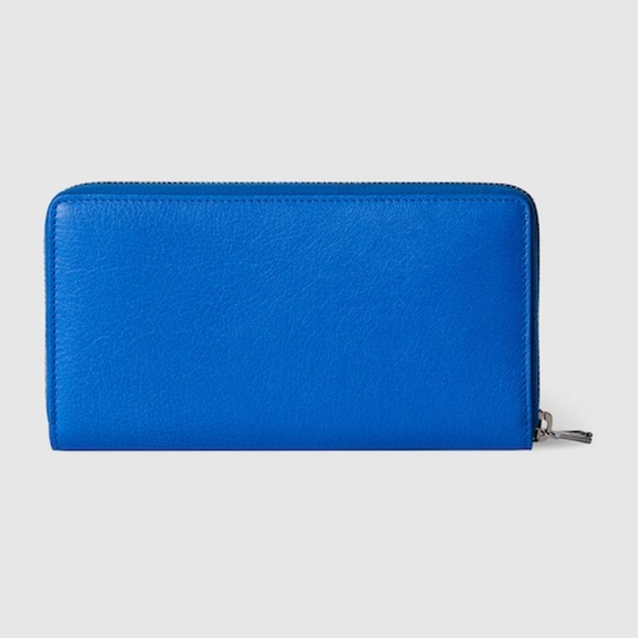 グッチ GUCCI メンズ リラ ジップアラウンドウォレット 財布【ブライトブルー レザー 】【送料無料】【正規品】の画像