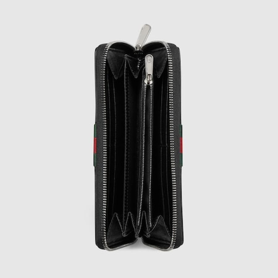 グッチ GUCCI メンズ ウェブ ストライプ トレードマーク ジップアラウンドウォレット 財布【  - 】【送料無料】【正規品】の画像