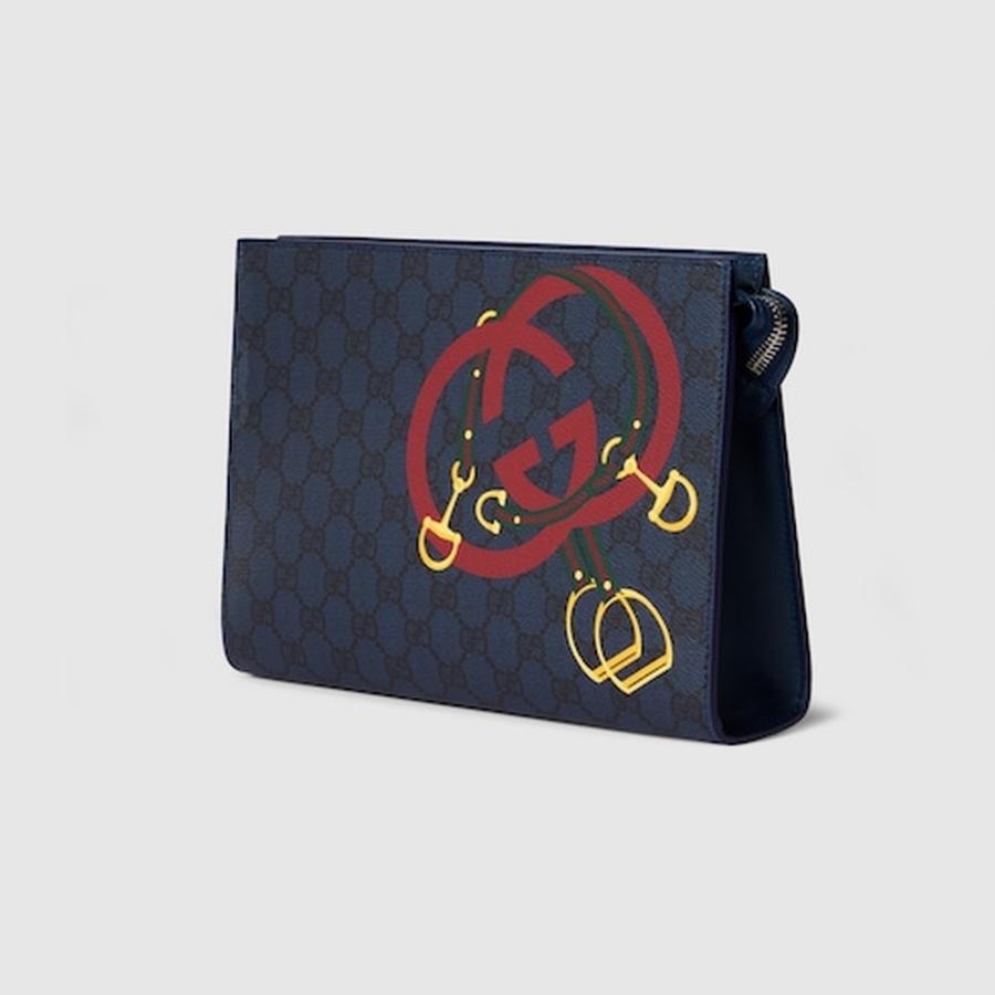 グッチ GUCCI メンズ GG プリント ミディアム ポーチ【  - 】【送料無料】【正規品】の画像