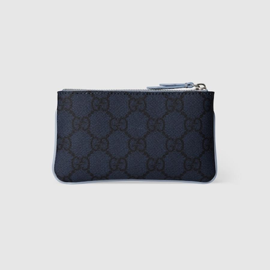 グッチ GUCCI メンズ キーポーチ ダスティブルー トリム【ダークブルー GGスプリーム 】【送料無料】【正規品】の画像