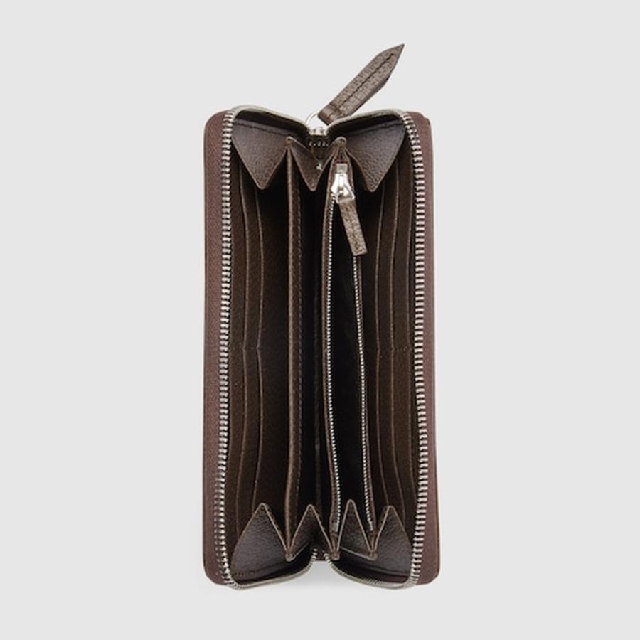 グッチ GUCCI メンズ GG ジップアラウンドウォレット 財布 ブラウン インテリア【ベージュ＆ブラウン GGスプリーム 】【送料無料】【正規品】の画像