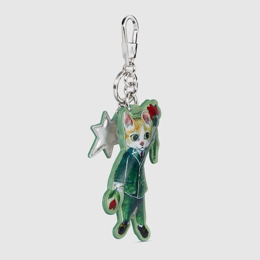 グッチ GUCCI メンズ ヒグチユウコ 猫  Boris キーチェーン【  - 】【送料無料】【正規品】の画像